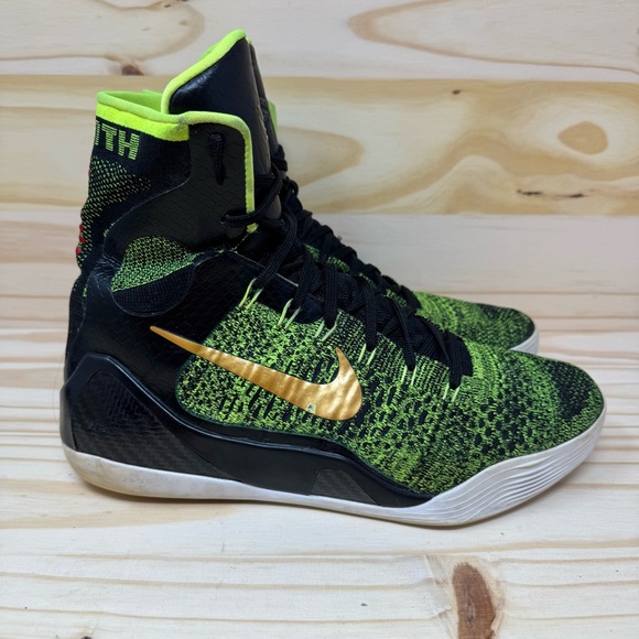Nike Kobe 9 Elite Victory 2014 630847-077 OG Green Masterpiece Gumbo Sz 10
